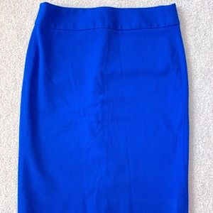 Banana Republic Bright Royal Blue Pencil Skirt